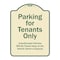Signmission Designer Series-Parking For Tenants Only Unauthorized Vehicles Towed Away, 24" x 18", TG-1824-9939 A-DES-TG-1824-9939 - alternate 1